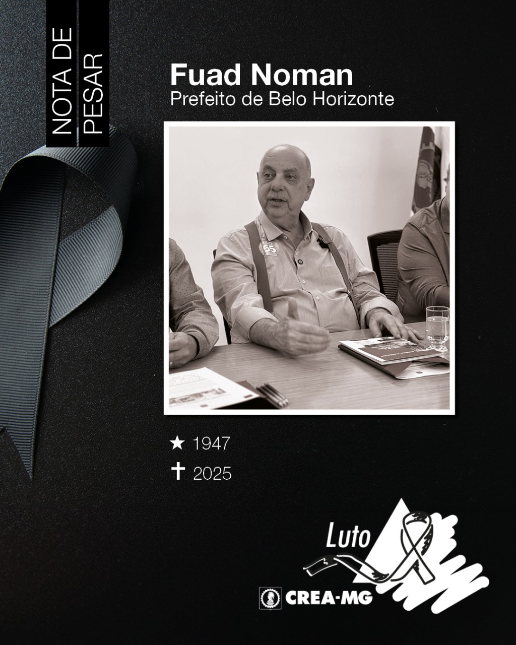 Nota de Pesar do Prefeito Fuad Noman