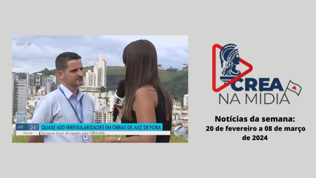 Crea-MG divulga balanço de fiscalização nas cidades mineiras, em 2023