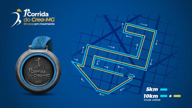 Abertas as inscrições para a 1° Corrida do Crea-MG - 90 anos em movimento 