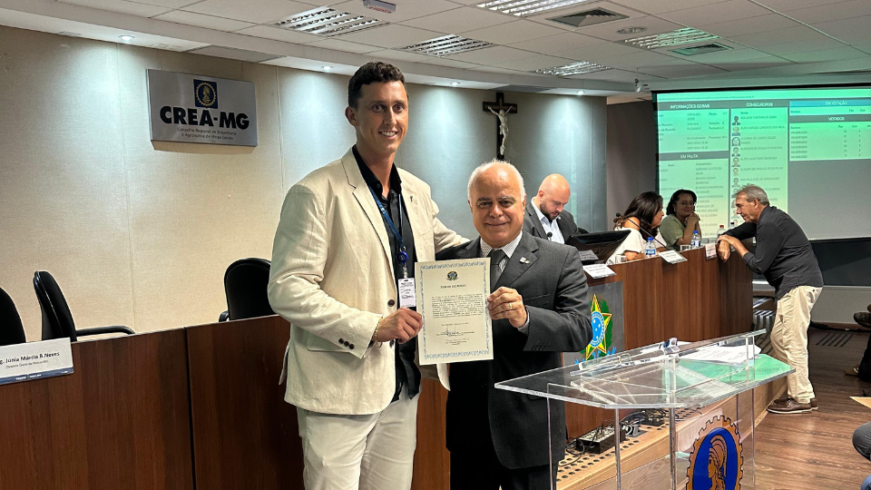 Vice-presidente do Crea-MG assume cargo com expectativa de contribuir para o fortalecimento das profissões