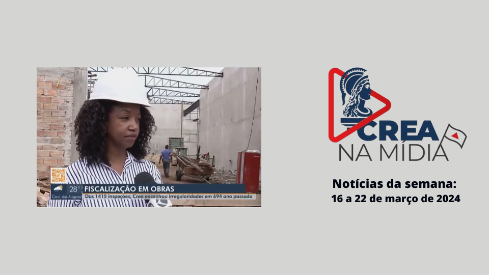 Os números do balanço de fiscalização do Crea-MG em 2023 continuam repercutindo na mídia.